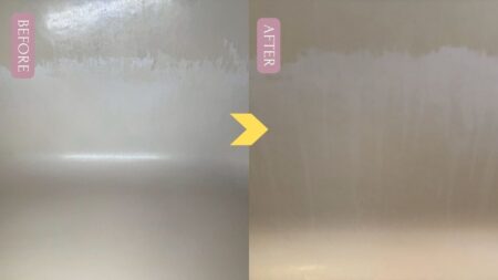 薬品塗布前後