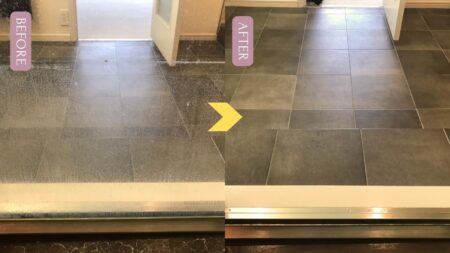 鏡ウロコ落とし施工前後